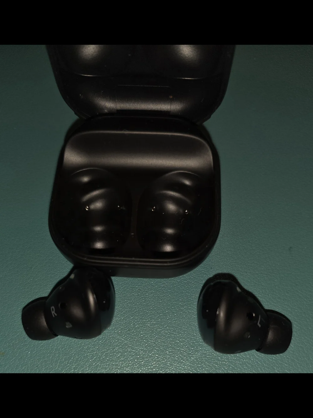 Samsung Black Earbud Charging Case Includes Ear Plugs